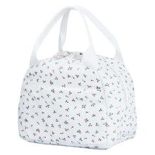 Sac isotherme pour déjeuner en velours côtelé grande capacité (1 pièce)
