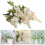 Ramo de orquídeas artificiales para decoración del hogar, 32x14 cm. 1