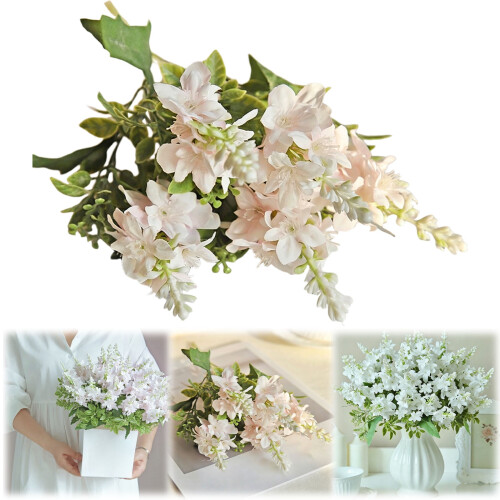 Ramo de orquídeas artificiales para decoración del hogar, 32x14 cm.