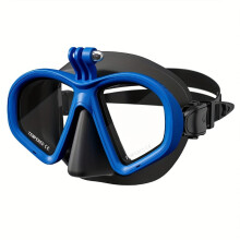 Anti-imma snorkelmask med fäste och kamerainstallation