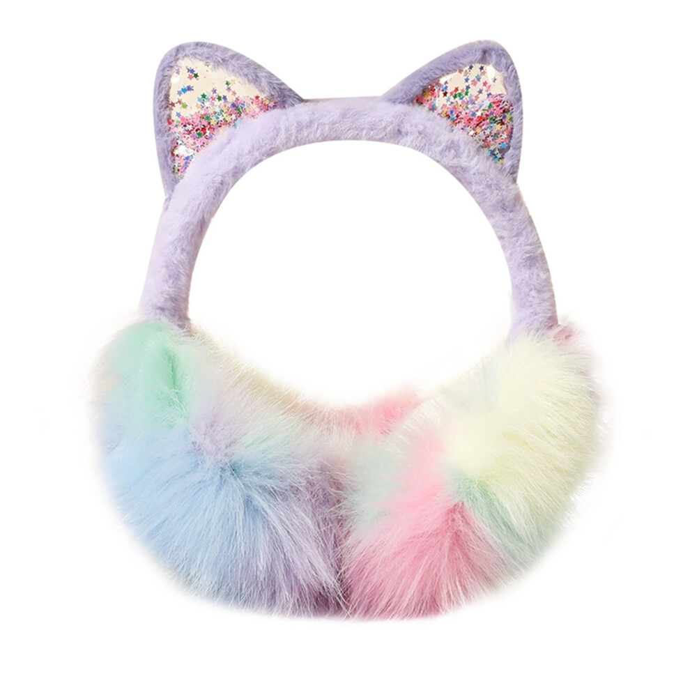 Winter Warm Cat Ear Headband Cozy Ear For Girls Cold Weather Outdoor Sports