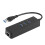 USB 3.0-hub med Gigabit Ethernet-adapter, 3 porte 1