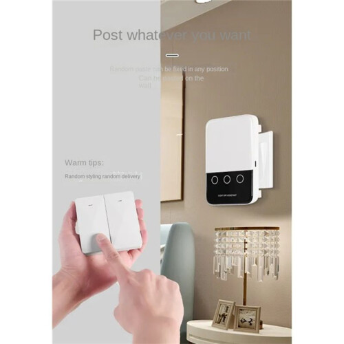 Automatic Light Off Handy Gadget Dormitory Upper Wireless Remote Control  Panel Wiring Free Wall Notepaper 2