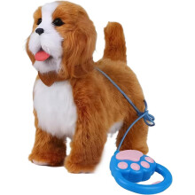 Realistic Interactive Robot Dog Toy with Touch Sensing, Voice Mimic & Licking Motion – Battery Powered