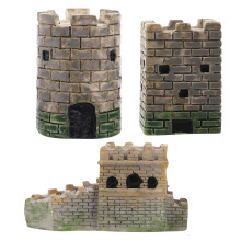 Resin European Castle Models Assorted Color Sand Table Decor for Landscape