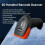 2D Handheld Barcode Scanner Tragbarer 2,4G Wireless  1D 2D QR Code Reader Kabelgebundener Barcode Scanner 2