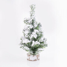 Konstgjord mini julgran snöflockad 30 cm