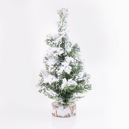 Konstgjord mini julgran snöflockad 30 cm