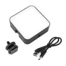 Rechargeable LED Video Light Portable Photography Lighting Dimmable Three Color Temperature Modes Soft Light Panel High Brightness Color Rendering