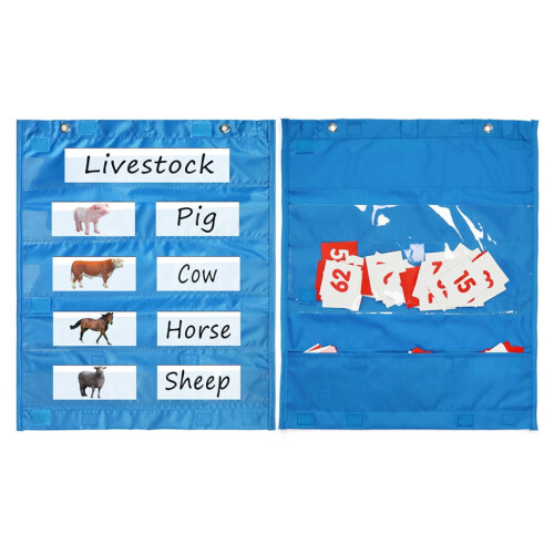 Magnetic Pocket Chart for Whiteboard, Magnetic Pocket Chart Squares for Class Demonstrations, Daily Schedule, Activity 1