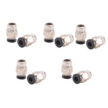 Pc4-M10 Tubo Maschio Dritto Tubo Pefe Push per E3D-V6 Connettore Connettore Bowden Estrusore Stampante 3D (Confezione da 20 Pezzi)