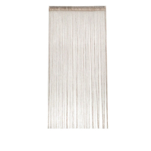 Karymi Flat Silver Thread Beaded Curtain with Tassels 1 1