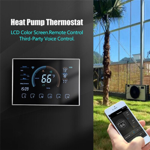 Thermostat for Home, WiFi Programmable Digital Thermostat,  Saving, C-Wire Adapter Included, DIY Install 1