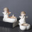 Ceramic Praying Angel Tealight Holder White 4