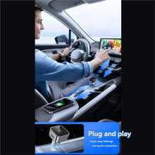 2 In1 Wireless Carplay Android AUTO Car Adapter WiFi & AI Box Wired CarPlay to Wireless Carplay As Shown