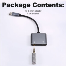 3.5mm Adapter Type-C Universal Unmanned Live Broadcast Room Silent Shielding Noise Plug and