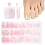Τετράγωνο μαλακό τζελ για νύχια ποδιών French Tip Pressing 150 τεμάχια 7