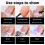 Τετράγωνο μαλακό τζελ για νύχια ποδιών French Tip Pressing 150 τεμάχια 8