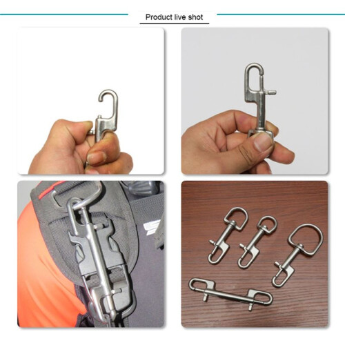 4PCS Bolt Snap Hook, Trigger Snaps Metal Clips for Diving, Dog Leash 1
