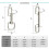4PCS Bolt Snap Hook, Trigger Snaps Metal Clips for Diving, Dog Leash 3