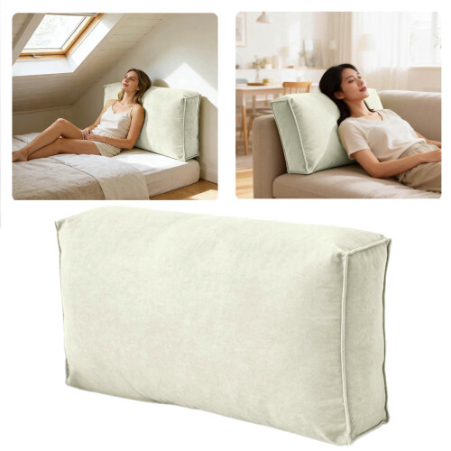 Replacement Couch Back Cushions, Supportive Lumbar & Headboard Pillows, Compatible with Standard Sofas (H: 27.56") 1