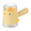Yellow Ceramic Salt Pepper Shaker3oz 2