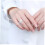 Anello aperto da donna in rame con strass 3