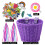 Panier de vélo pour enfants avec décoration à pompons sur le devant 3