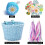 Panier de vélo pour enfants avec décoration à pompons sur le devant 5