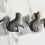 Ensemble de 4 boutons de porte de placard en forme de chat 3