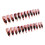 24PCS Halloween Fake Nails - White Tip Long Press On 4