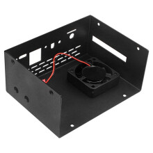 Aluminum Alloy Case for Orange Pi 5 Metal Case with Cooling Fan Metal Shell for Orange Pi 5