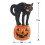 Sort kat og græskarhoved blæseform Halloween-dekoration 1 stk. 2