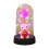 Preserved Rose Teddy Bear Ornament with LED Light 6.1x3.35 6