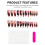 24PCS Halloween Fake Nails - White Tip Long Press On 8