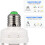 HIBIBUD Motion Sensor Light Socket E27 PIR Adapter 2 pcs 4