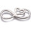 Infinity Heart Link Vedhæng Rustfrit Stål 2 stk. 2