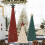 Ensemble de décorations de sapins de Noël en bois (3 pièces) : 4", 6" et 8". 2