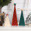 Ensemble de décorations de sapins de Noël en bois (3 pièces) : 4", 6" et 8". 3
