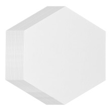 Tineasur 100Pcs Quilting Supplies Hexagon Paper Templates for Diy Handmade and Quilters