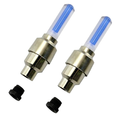 2PCS Bicycle Bike LED Lights Tire Valve Flashlight