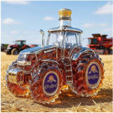Whiskey Decanter Set with Car-Shaped Glasses 6-Piece