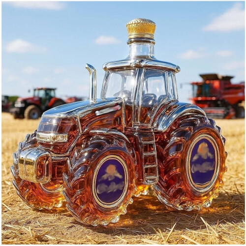 Whiskey Decanter Set with Car-Shaped Glasses 6-Piece