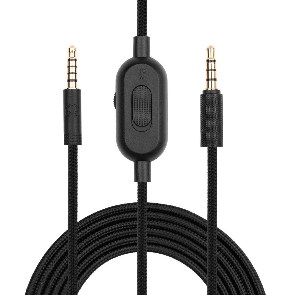 Versatile Gaming 3.5Mm Headphone Cord With Volume Control Perfect For G433/G233 Headphones Wire -Plated Plugs Cable Gold 9152228468382