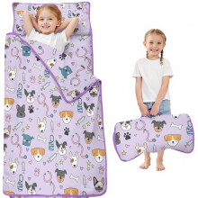 Dog-Print Toddler Nap Mat with Medical Icons