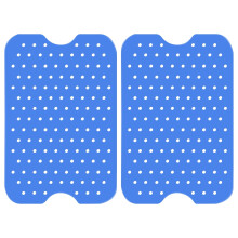 Daruoand 2pcs Reusable Silicone Air Fryer Liners for Double Basket Air Fryer, Square, Washable, Non-Stick, Parchment Paper Replacement – Compatible