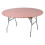 Round plastic table cover 60 inch red gingham 5-pack 1