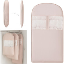 Space Saving Hanging Compression Garment Bag with Zipper for Closet Storage, Hanging Clothes Storage Bag, Garment Covers for Coats and Down Jackets