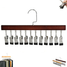 Hangende kastorganizer met 10 draaibare metalen clips