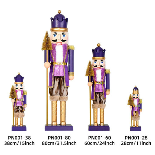 Christmas Nutcracker Purple Light Music Decor